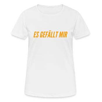 ich finde es toll - Frauen T-Shirt atmungsaktiv - Weiß - Vorne - AI Model Female 172 dark (172cm)