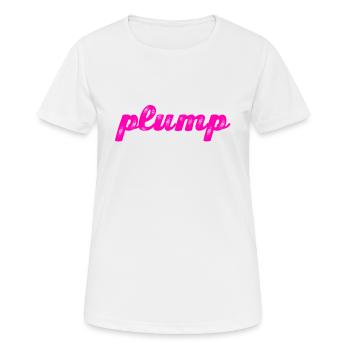 plump - Frauen T-Shirt atmungsaktiv - Weiß - Vorne - AI Model Female 172 dark (172cm)