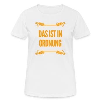 kein Problem - Frauen T-Shirt atmungsaktiv - Weiß - Vorne - AI Model Female 172 dark (172cm)