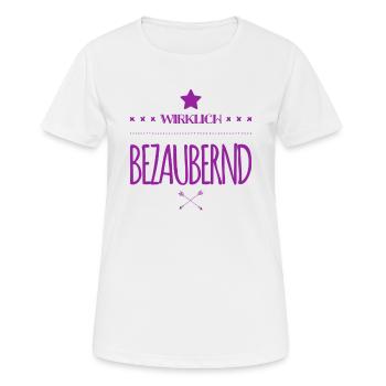 ich bin richtig bezaubernd - Frauen T-Shirt atmungsaktiv - Weiß - Vorne - AI Model Female 172 dark (172cm)