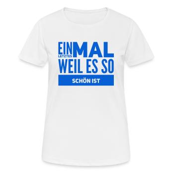 zum Abschluss - Frauen T-Shirt atmungsaktiv - Weiß - Vorne - AI Model Female 172 dark (172cm)