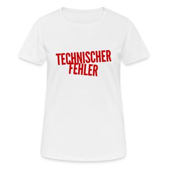 hier ist was faul - Frauen T-Shirt atmungsaktiv - Weiß - Vorne - AI Model Female 172 dark (172cm)