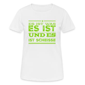 miese Stimmung - Frauen T-Shirt atmungsaktiv - Weiß - Vorne - AI Model Female 172 dark (172cm)