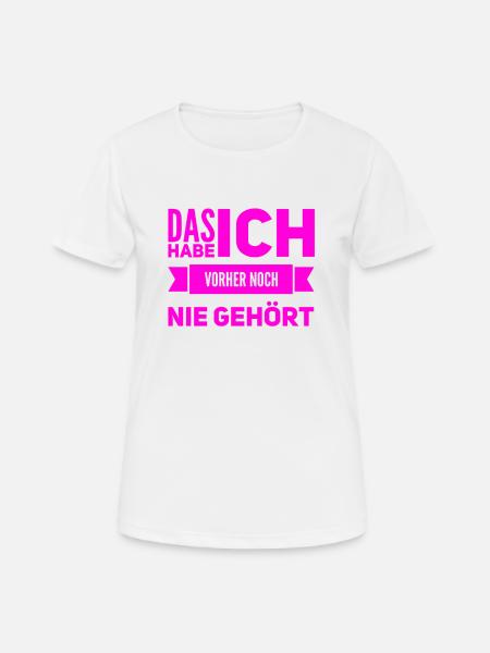 das verstehe ich nicht - Frauen T-Shirt atmungsaktiv - Weiß