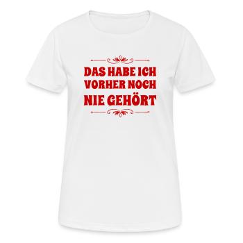ich lerne dazu - Frauen T-Shirt atmungsaktiv - Weiß - Vorne - AI Model Female 172 dark (172cm)