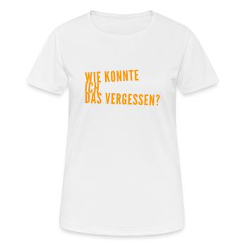 ich bin verwirrt - Frauen T-Shirt atmungsaktiv - Weiß - Vorne - AI Model Female 172 dark (172cm)