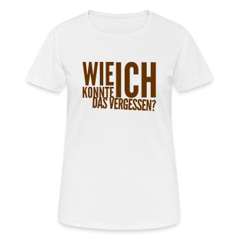 ich bin so verwirrt - Frauen T-Shirt atmungsaktiv - Weiß - Vorne - AI Model Female 172 dark (172cm)