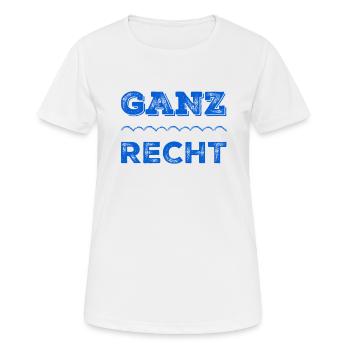 ich stimme zu - Frauen T-Shirt atmungsaktiv - Weiß - Vorne - AI Model Female 172 dark (172cm)