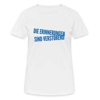 unangenehme Erinnerungen - Frauen T-Shirt atmungsaktiv - Weiß - Vorne - AI Model Female 172 dark (172cm)