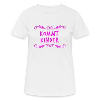 na los - Frauen T-Shirt atmungsaktiv - Weiß - Vorne - AI Model Female 172 dark (172cm)