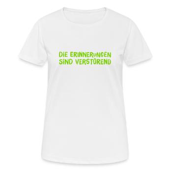 magere Erinnerungen - Frauen T-Shirt atmungsaktiv - Weiß - Vorne - AI Model Female 172 dark (172cm)
