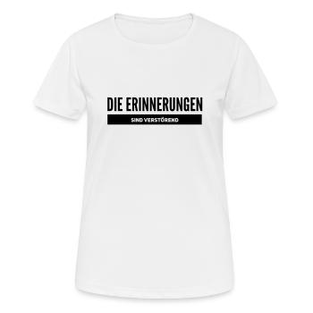 negative Erinnerungen - Frauen T-Shirt atmungsaktiv - Weiß - Vorne - AI Model Female 172 dark (172cm)