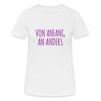 ich bin besonders - Frauen T-Shirt atmungsaktiv - Weiß - Vorne - AI Model Female 172 dark (172cm)