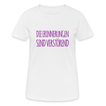 ich mag die Erinnerungen nicht - Frauen T-Shirt atmungsaktiv - Weiß - Vorne - AI Model Female 172 dark (172cm)