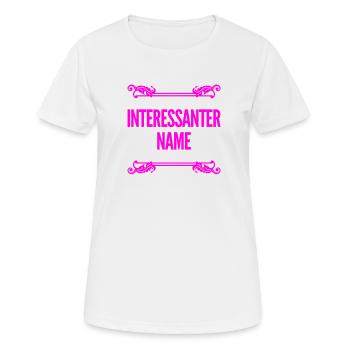 fantastischer Name - Frauen T-Shirt atmungsaktiv - Weiß - Vorne - AI Model Female 172 dark (172cm)