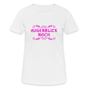 nur noch ganz kurz - Frauen T-Shirt atmungsaktiv - Weiß - Vorne - AI Model Female 172 dark (172cm)
