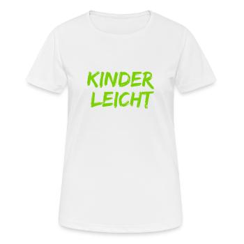 sowas von leicht - Frauen T-Shirt atmungsaktiv - Weiß - Vorne - AI Model Female 172 dark (172cm)