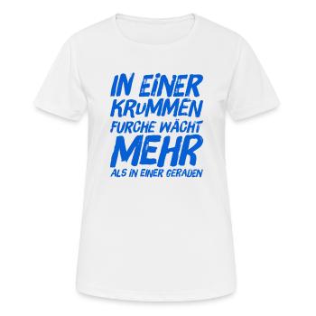 steh zu dir - Frauen T-Shirt atmungsaktiv - Weiß - Vorne - AI Model Female 172 dark (172cm)