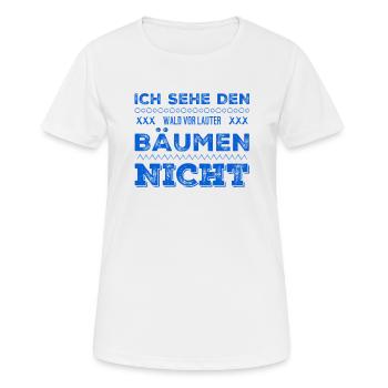 ich sehe schlecht - Frauen T-Shirt atmungsaktiv - Weiß - Vorne - AI Model Female 172 dark (172cm)