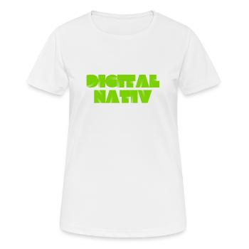 ich mag es digital - Frauen T-Shirt atmungsaktiv - Weiß - Vorne - AI Model Female 172 dark (172cm)