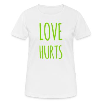 Love Hurts - Women's Breathable T-Shirt - white - Front - AI Model Female 172 dark (172cm)
