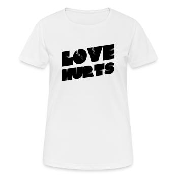 Love hurts - Women's Breathable T-Shirt - white - Front - AI Model Female 172 dark (172cm)