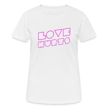 Liebe ist nicht leicht - Frauen T-Shirt atmungsaktiv - Weiß - Vorne - AI Model Female 172 dark (172cm)