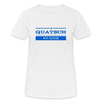 Unfug - Frauen T-Shirt atmungsaktiv - Weiß - Vorne - AI Model Female 172 dark (172cm)