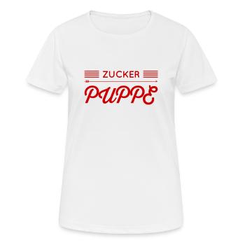 attraktive Frau - Frauen T-Shirt atmungsaktiv - Weiß - Vorne - AI Model Female 172 dark (172cm)