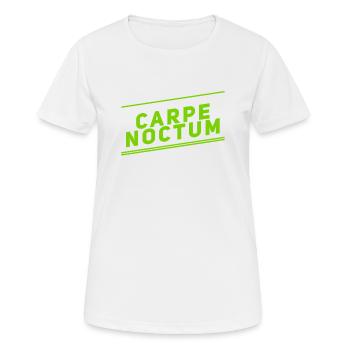 Profitez de la nuit - T-shirt respirant Femme - blanc - Devant - AI Model Female 172 dark (172cm)