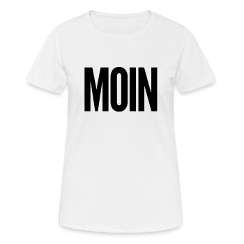 ich grüße dich auf norddeutsch - Frauen T-Shirt atmungsaktiv - Weiß - Vorne - AI Model Female 172 dark (172cm)