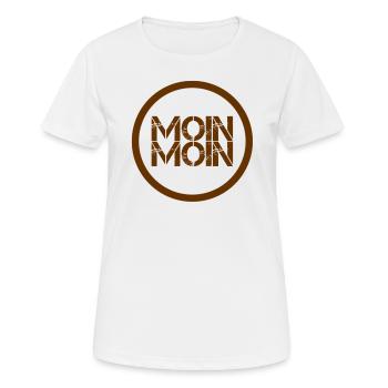 viele Grüße - Frauen T-Shirt atmungsaktiv - Weiß - Vorne - AI Model Female 172 dark (172cm)