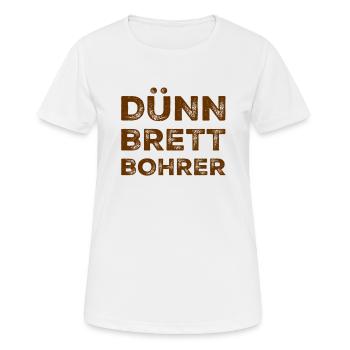 ich bin faul - Frauen T-Shirt atmungsaktiv - Weiß - Vorne - AI Model Female 172 dark (172cm)
