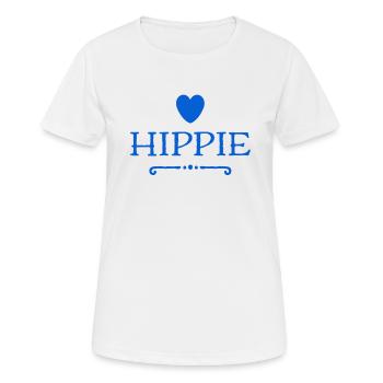 so sieht ein Hippie aus - Frauen T-Shirt atmungsaktiv - Weiß - Vorne - AI Model Female 172 dark (172cm)