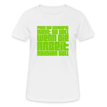 dans le calme et la tranquillité - T-shirt respirant Femme - blanc - Devant - AI Model Female 172 dark (172cm)