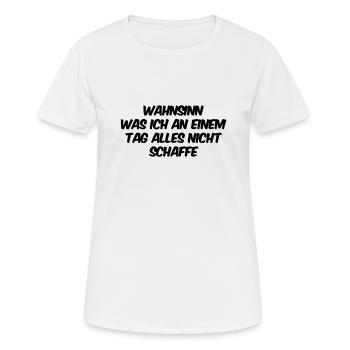 C’est de la folie - T-shirt respirant Femme - blanc - Devant - AI Model Female 172 dark (172cm)