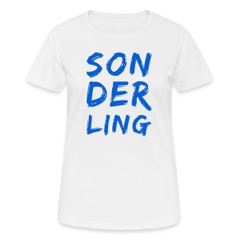 ich bin einzigartig - Frauen T-Shirt atmungsaktiv - Weiß - Vorne - AI Model Female 172 dark (172cm)