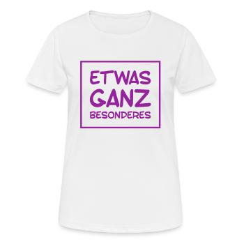 etwas ganz Besonderes - Frauen T-Shirt atmungsaktiv - Weiß - Vorne - AI Model Female 172 dark (172cm)