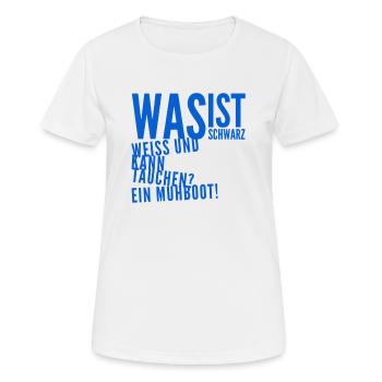 a moo boat - Women's Breathable T-Shirt - white - Front - AI Model Female 172 dark (172cm)
