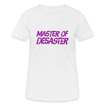 ich liebe das Desaster - Frauen T-Shirt atmungsaktiv - Weiß - Vorne - AI Model Female 172 dark (172cm)