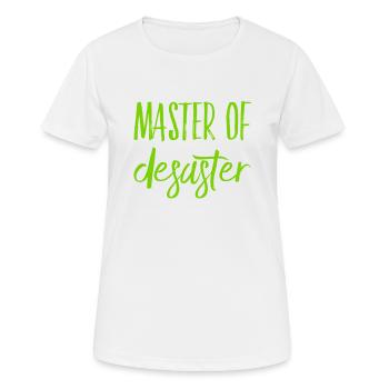 Je suis dans le chaos - T-shirt respirant Femme - blanc - Devant - AI Model Female 172 dark (172cm)