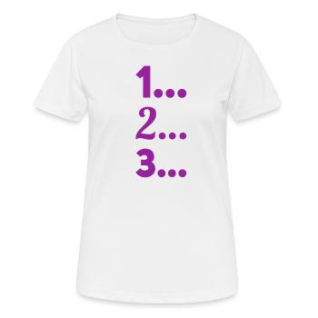the clock is ticking - Women's Breathable T-Shirt - white - Front - AI Model Female 172 dark (172cm)