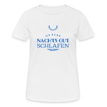 I sleep very well - Women's Breathable T-Shirt - white - Front - AI Model Female 172 dark (172cm)