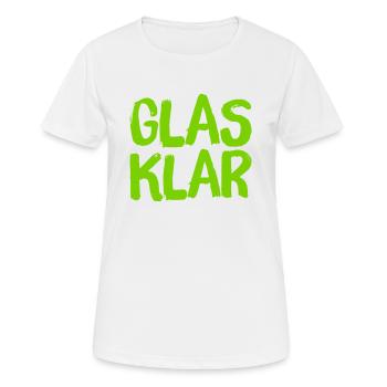 das ist sowas von klar - Frauen T-Shirt atmungsaktiv - Weiß - Vorne - AI Model Female 172 dark (172cm)