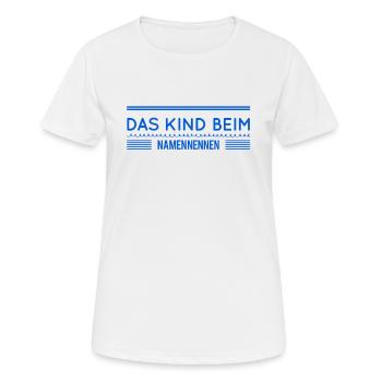 Je vais être honnête - T-shirt respirant Femme - blanc - Devant - AI Model Female 172 dark (172cm)