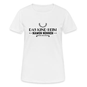 ich liebe die Wahrheit - Frauen T-Shirt atmungsaktiv - Weiß - Vorne - AI Model Female 172 dark (172cm)