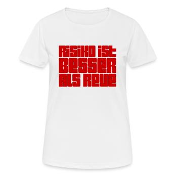 Je ne regrette rien - T-shirt respirant Femme - blanc - Devant - AI Model Female 172 dark (172cm)