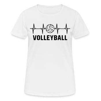 Volley-ball - T-shirt respirant Femme - blanc - Devant - AI Model Female 172 dark (172cm)