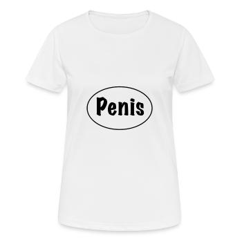 Penis meme - Women's Breathable T-Shirt - white - Front - AI Model Female 172 dark (172cm)
