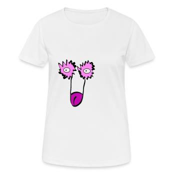 Penis penis face monkey face baboon face - Women's Breathable T-Shirt - white - Front - AI Model Female 172 dark (172cm)